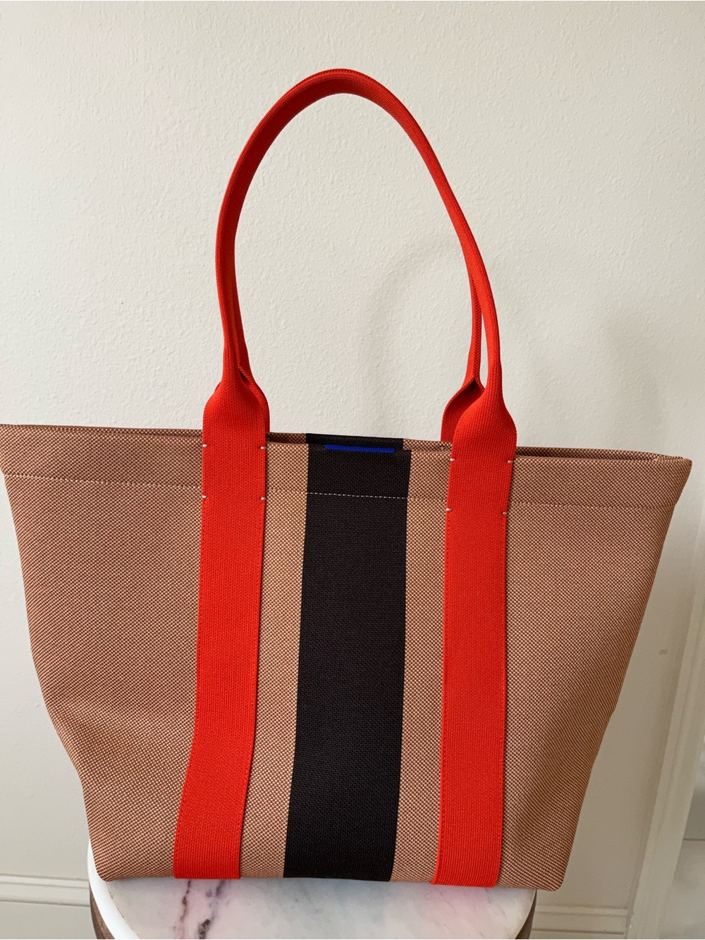 Rothy’s classic Tote Bag with Red Straps and Stripe - Picture 3 of 16